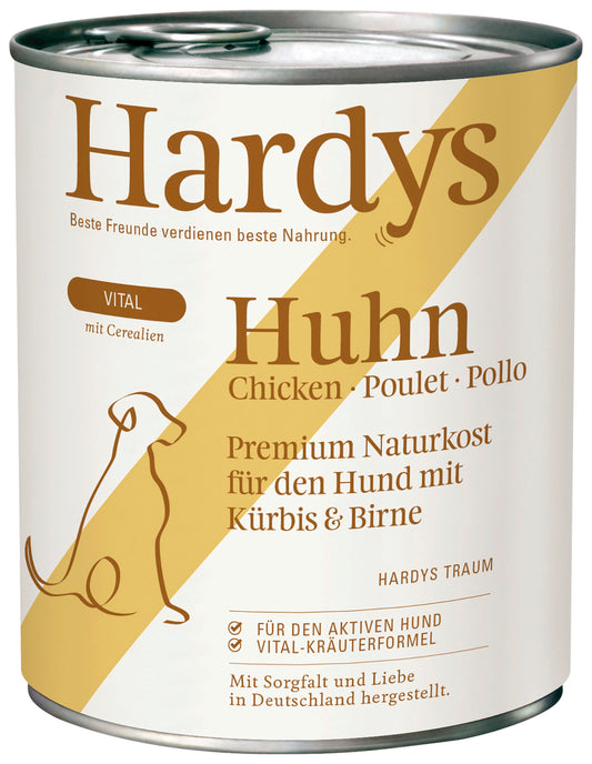 Hardys Huhn mit Kürbis & Birne - Vital 800g