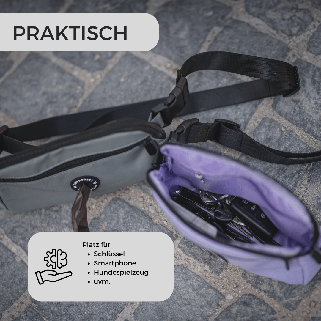 Gassibag Tasche mit Leckerlifach und Kotbeutelrollen